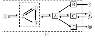 下图为体内细胞和内环境之间物质交换示意图(图1)